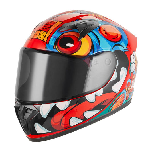 Casque Moto Intégral Enfant N731 Scrappy Rouge | NOX - LE PRATIQUE DU MOTARD