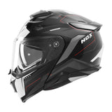 Casque Moto Modulable N967 Conquer Noir Blanc Rouge | NOX - LE PRATIQUE DU MOTARD
