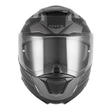 Casque Moto Modulable N967 Conquer Noir Mat Argent | NOX - LE PRATIQUE DU MOTARD