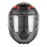 Casque Moto Modulable N967 Conquer Noir Mat Rouge | NOX - LE PRATIQUE DU MOTARD
