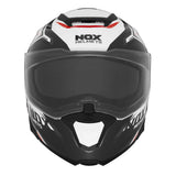 Casque Moto Modulable N967 Synchro Blanc Rouge | NOX - LE PRATIQUE DU MOTARD