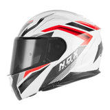 Casque Moto Modulable N968 Shift Blanc Rouge | NOX - LE PRATIQUE DU MOTARD