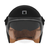Casque Moto Heritage Line Noir Mat Titanium | NOX - LE PRATIQUE DU MOTARD