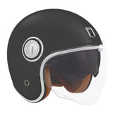 Casque Moto Jet Heritage Noir Mat | NOX - LE PRATIQUE DU MOTARD