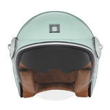 Casque Moto Jet Heritage Vert d'Eau | NOX - LE PRATIQUE DU MOTARD