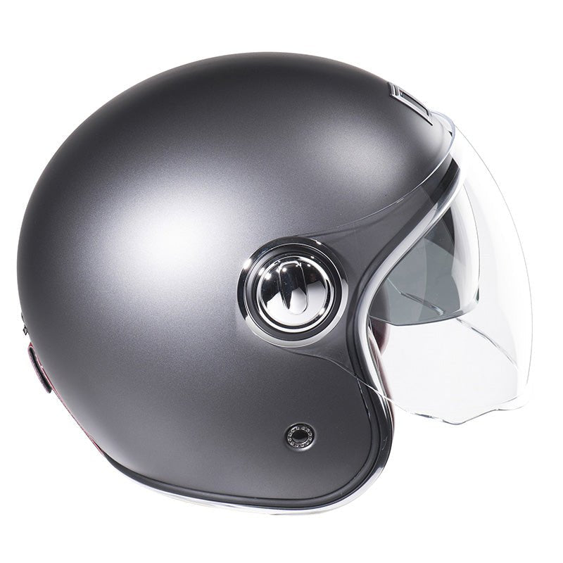Casque Moto Jet Heritage Titanium Mat | NOX - LE PRATIQUE DU MOTARD