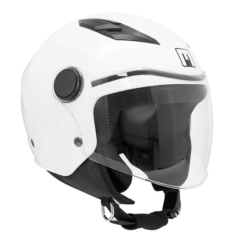 Casque jet enfant scooter homologué ECE 22.06 | JetPlay Blanc - LE PRATIQUE DU MOTARD