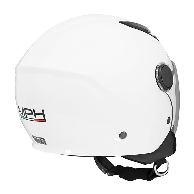 Casque jet enfant scooter homologué ECE 22.06 | JetPlay Blanc - LE PRATIQUE DU MOTARD