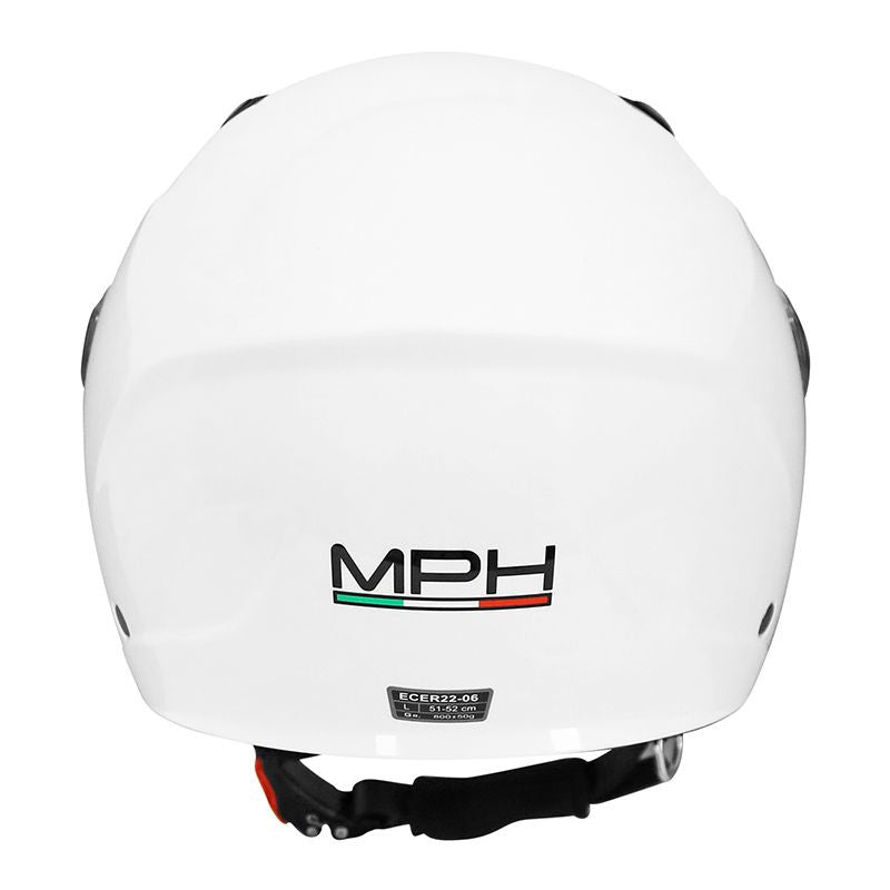 Casque jet enfant scooter homologué ECE 22.06 | JetPlay Blanc - LE PRATIQUE DU MOTARD