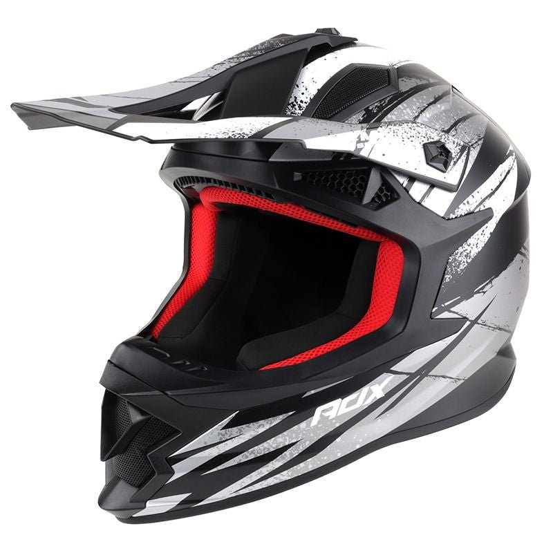 Casque Enduro/Cross ADX AC800 Noir Mat Déco - LE PRATIQUE DU MOTARD
