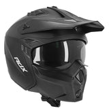 Casque Trial/Enduro ADX AT700 – Noir Mat Transformable avec Mentonnière Amovible (ECE 22.06) - LE PRATIQUE DU MOTARD