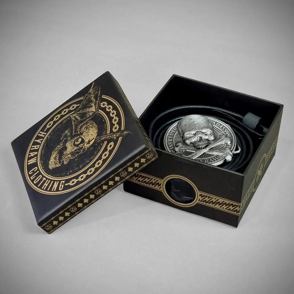 Ceinture cuir avec boucle Brotherhood™ | Badass Biker™ - LE PRATIQUE DU MOTARD