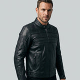Blouson moto homme Cuir - Gasoline ENFIELD - LE PRATIQUE DU MOTARD