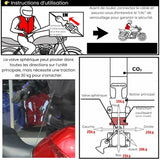 Veste Airbag Moto Haute visibilité | TS4 - LE PRATIQUE DU MOTARD