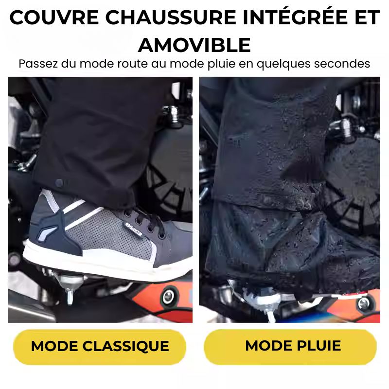 Combinaison pluie moto 2 pièces | Vulante™ - LE PRATIQUE DU MOTARD