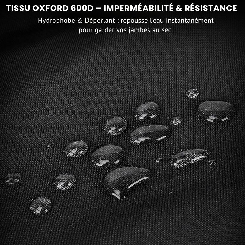 Surpantalon Moto Hiver | All Road Pro™ - Noir /Beige - LE PRATIQUE DU MOTARD