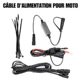Kit Alimentation 12V pour Gant chauffant sur batterie moto