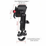 Support téléphone Guidon moto | M12 - LE PRATIQUE DU MOTARD