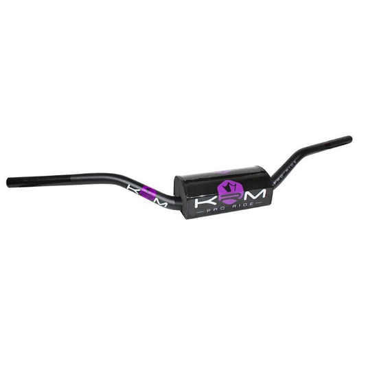 Guidon 28mm KRM Pro Ride Noir Violet - Performance Ultime - LE PRATIQUE DU MOTARD