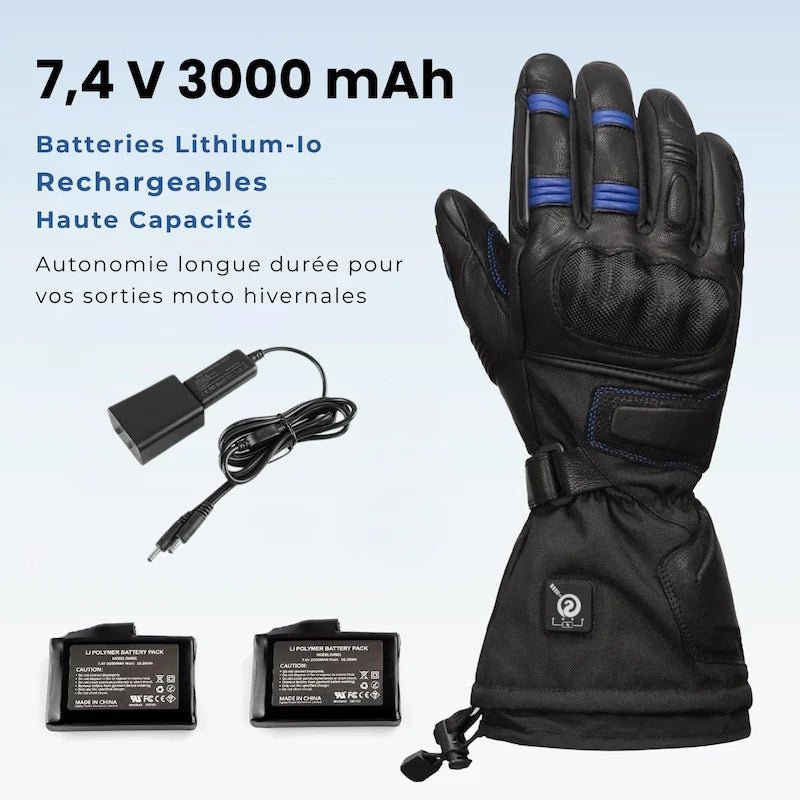 Gants Chauffants Moto carbone | RacerPro™ - LE PRATIQUE DU MOTARD