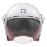 Casque Moto Jet Heritage Blanc Perle | NOX - LE PRATIQUE DU MOTARD