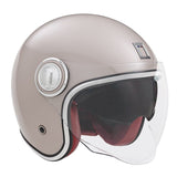 Casque Moto Jet Heritage Champagne Rose | NOX - LE PRATIQUE DU MOTARD