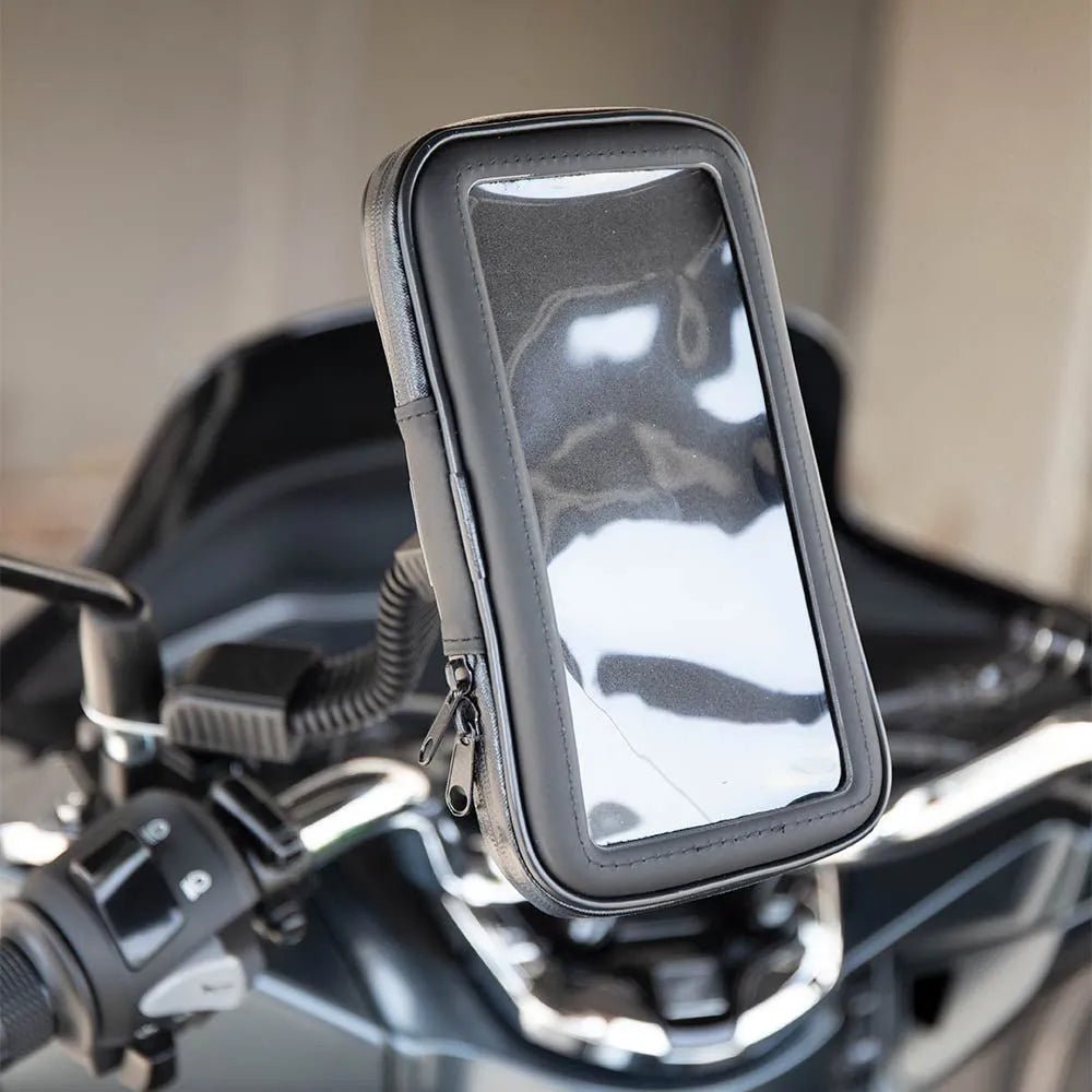 Support de telephone moto etanche rétroviseur - LE PRATIQUE DU MOTARD