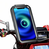 Support Téléphone Moto Étanche - Chargeur à Induction – IPX8, 360°, Type - C - LE PRATIQUE DU MOTARD