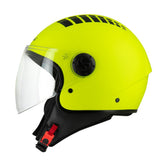 Casque Jet Jaune Fluo CITIZEN — Haute Visibilité | Homologué ECE R22 - 06 - LE PRATIQUE DU MOTARD