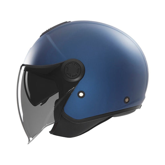 Casque Moto Jet N182 Bleu Mat | NOX - LE PRATIQUE DU MOTARD