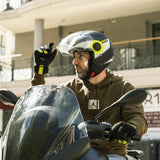 Casque Moto Jet N182 Round Noir Mat Jaune Fluo | NOX - LE PRATIQUE DU MOTARD
