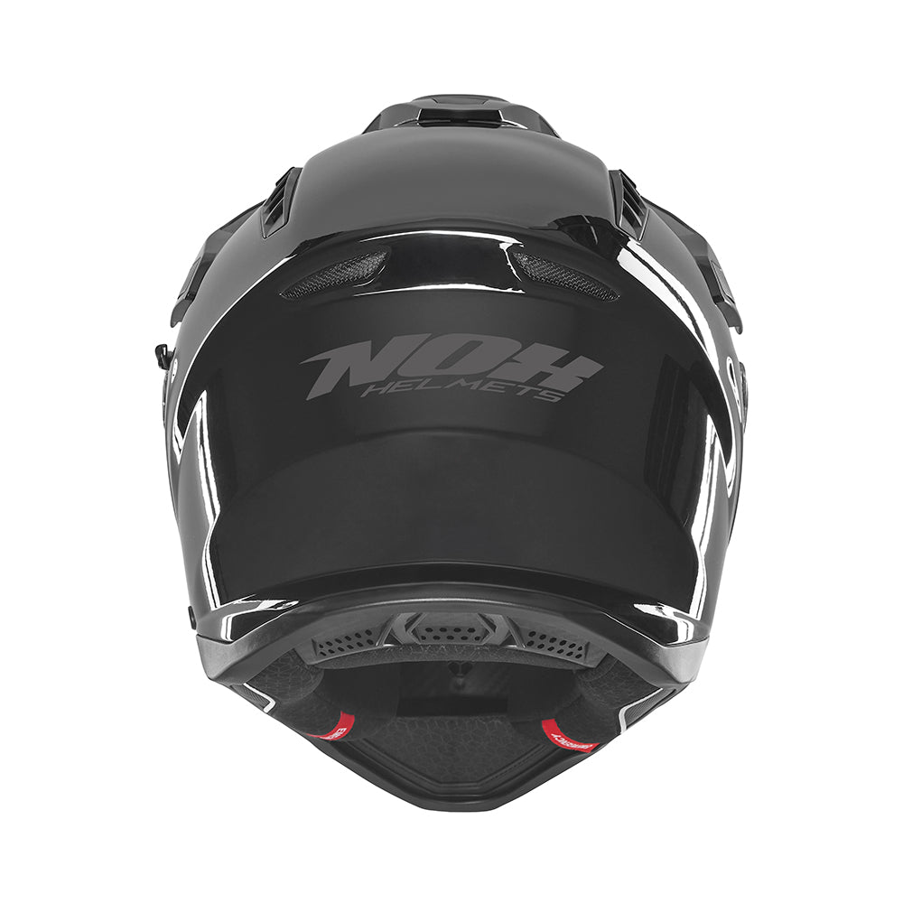 Casque Moto Trail N350 Noir Brillant | NOX - LE PRATIQUE DU MOTARD