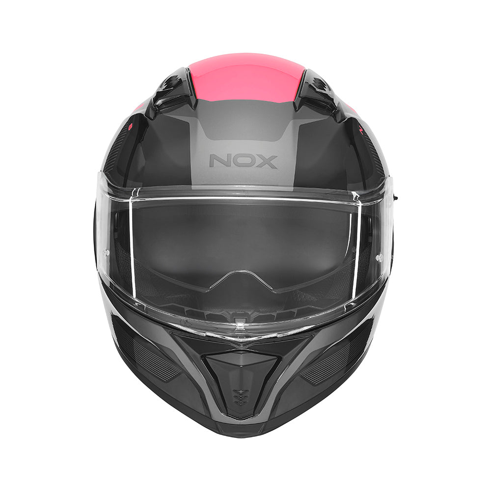 Casque Moto Intégral N402 Mentor Noir Rose | NOX - LE PRATIQUE DU MOTARD