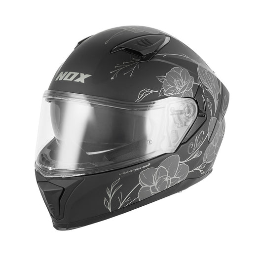Casque Moto Intégral N402 Spring Argent | NOX - LE PRATIQUE DU MOTARD