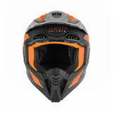 Casque Moto Cross N634 Storm Noir Mat Orange | NOX - LE PRATIQUE DU MOTARD
