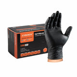 Gants Nitrile Noir ultra résistant – 8 Mil, Texture Diamant, Jetables - LE PRATIQUE DU MOTARD