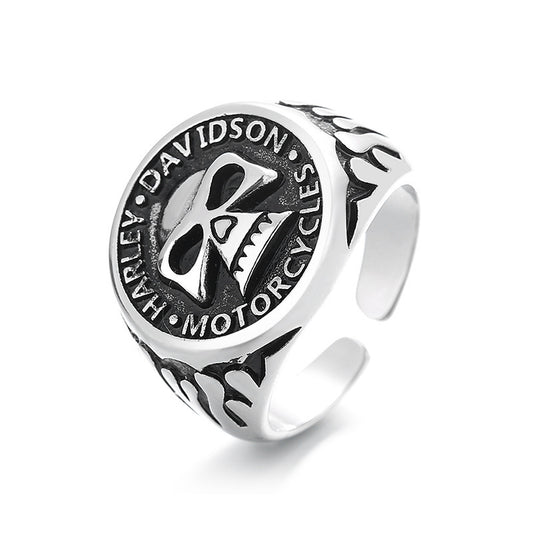 Biker ring 1% 1st (Silver)