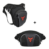 Biker leg bag + fanny pack