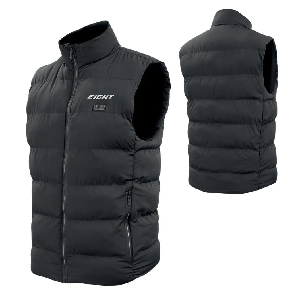 Gilet Chauffant EIGHT MAGMA - 9 Zones Chauffantes - Anti - Froid Professionnel - Moto & Outdoor - LE PRATIQUE DU MOTARD