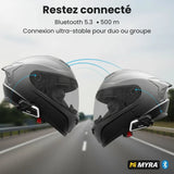 Intercom de casque Moto | R - COM™ – Bluetooth 5.3, Hi - Fi & Portée 500 m - LE PRATIQUE DU MOTARD