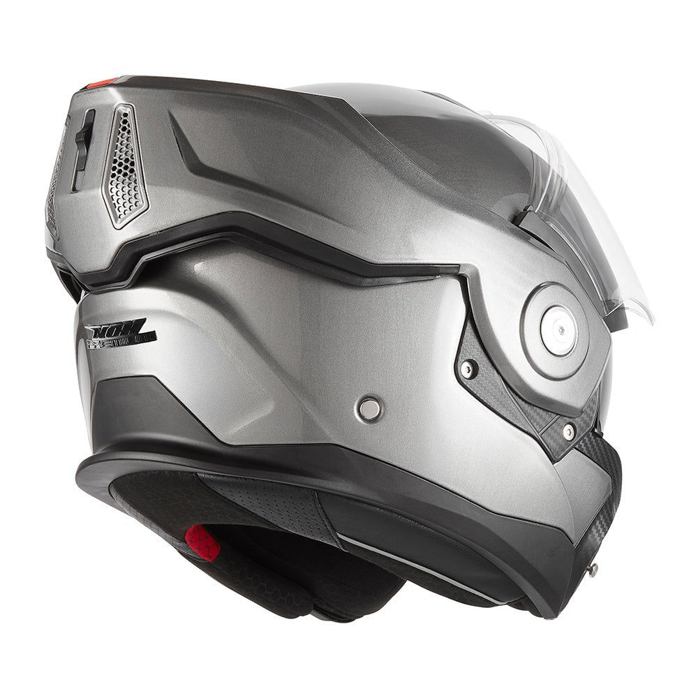 Casque Moto Modulable Spinner Titanium Brosse Mat | NOX - LE PRATIQUE DU MOTARD