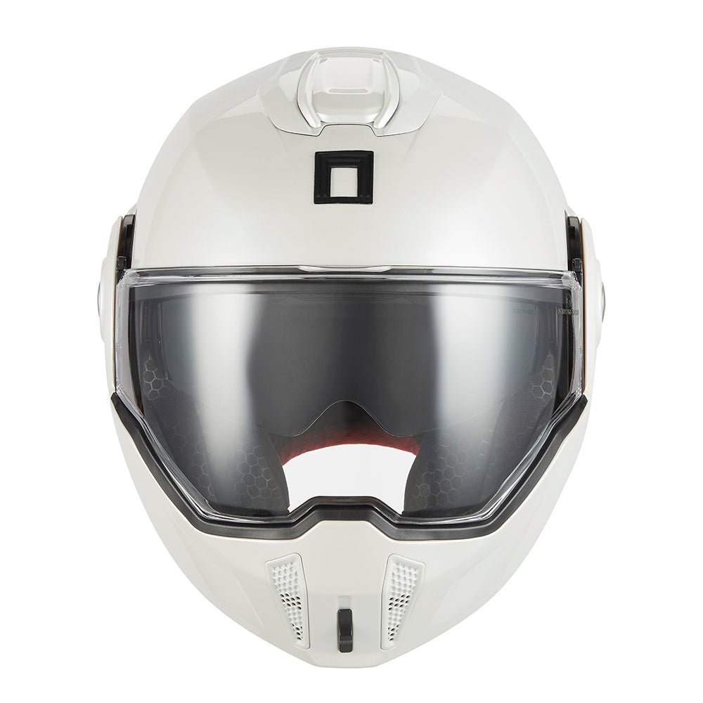 Casque Moto Modulable Spinner Blanc Perle | NOX - LE PRATIQUE DU MOTARD