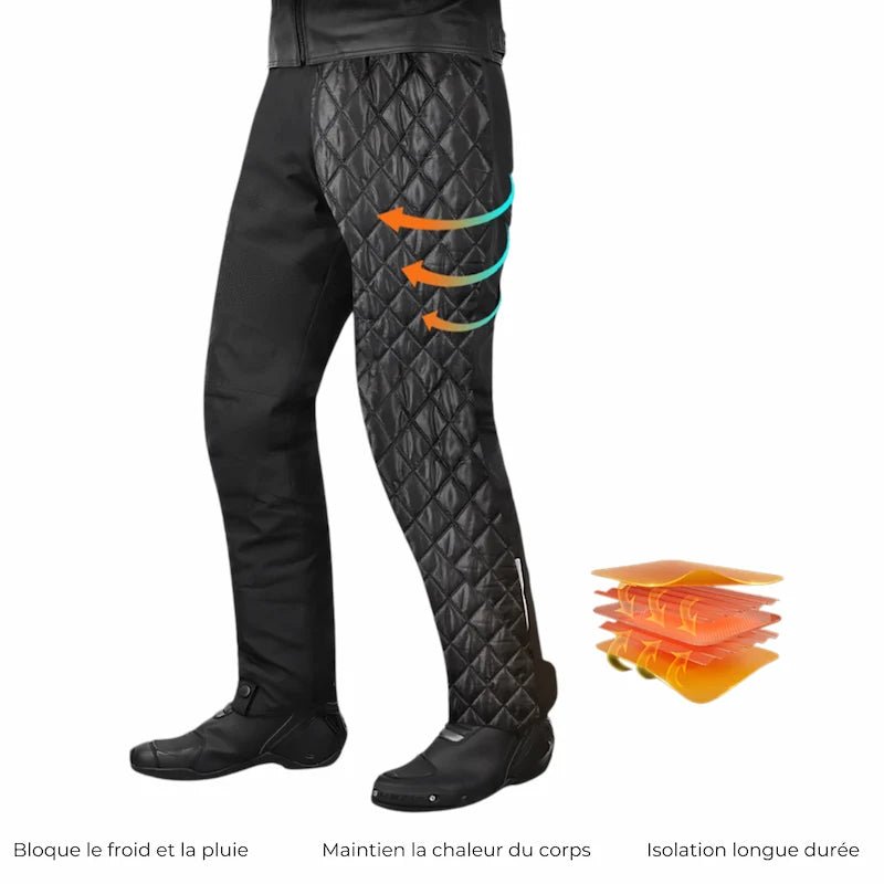 Surpantalon Moto Hiver Homme - Protection Niveau 2 | ICEPRO™ BSDP - LE PRATIQUE DU MOTARD