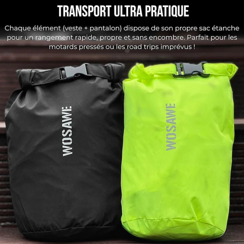 Tenue de Pluie Moto Intégrale | R - DEFENDER™ - LE PRATIQUE DU MOTARD