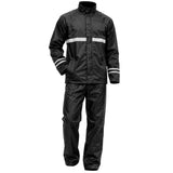 Ensemble Pluie Moto 2 Pièces Réfléchissant — Poches Étanches
