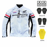Blouson moto été | Honda Racing HRC (Blanche) - LE PRATIQUE DU MOTARD Blouson moto été | Honda Racing HRC (Blanche) - LE PRATIQUE DU MOTARD