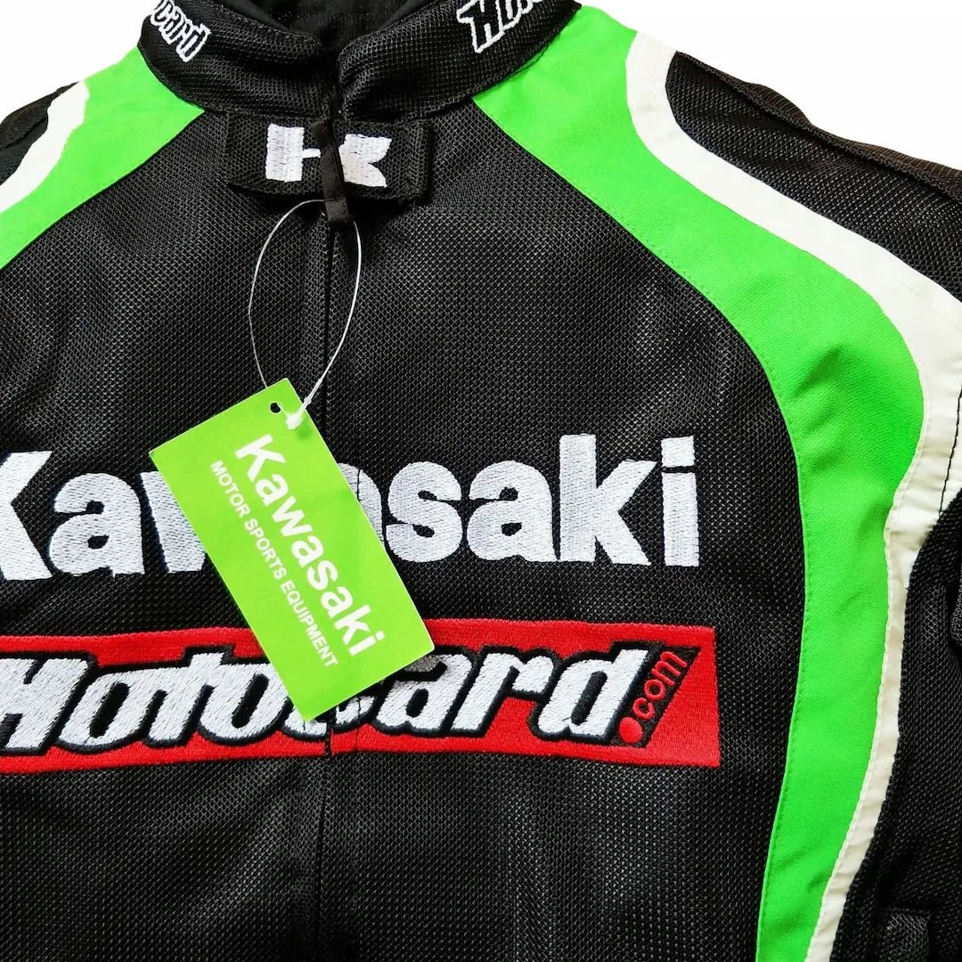 Blouson Moto Été Kawasaki Racing – Mesh Ventilé | 5 Protections CE Incluses - LE PRATIQUE DU MOTARD