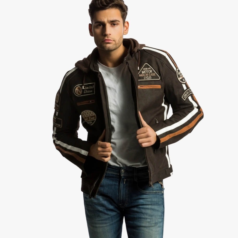 Blouson moto Cuir Vintage Homme : HERITAGE 58™ - LE PRATIQUE DU MOTARD