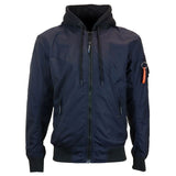 Bombers Moto Maxtex 300d Homme Harisson Maverick Bleu CE - LE PRATIQUE DU MOTARD