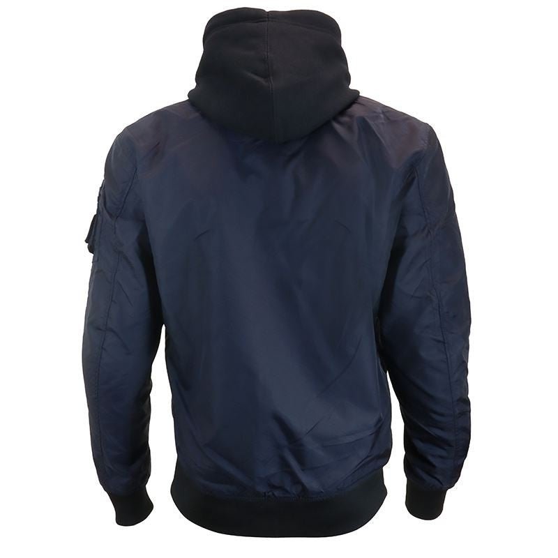 Bombers Moto Maxtex 300d Homme Harisson Maverick Bleu CE - LE PRATIQUE DU MOTARD